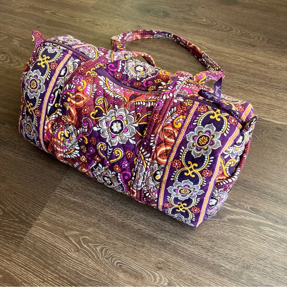 Vera Bradley Safari Sunset Duffel Tote Bag - Picture 5 of 10